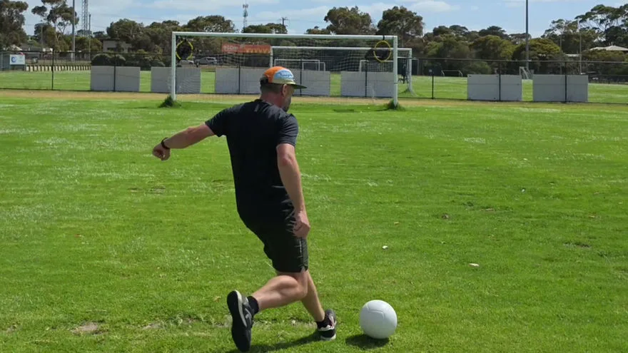 Ball Strike Success: A shot at goal hitting the intended target, using a set ball striking routine.